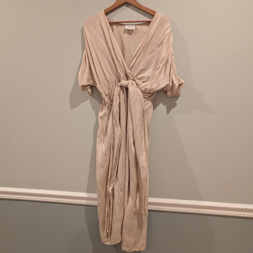 Callahan Cream Wrap Dress